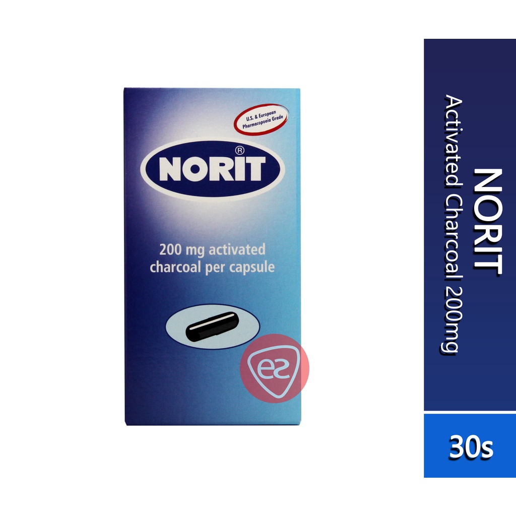 NORIT ACTIVATED CHARCOAL 200MG CAPSULE 30S Shopee Malaysia