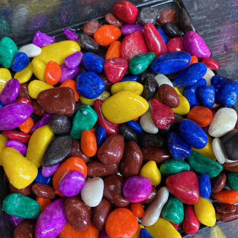 Ready Stock AQUARIUM COLORFUL STONE/AQUARIUM DECO/AQUASCAPING/TETRA/MIX ...