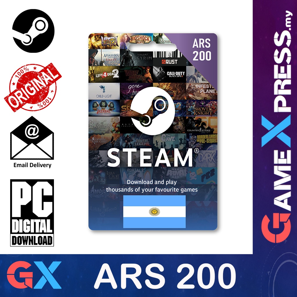 Steam Wallet Code Argentina (AR) Buy