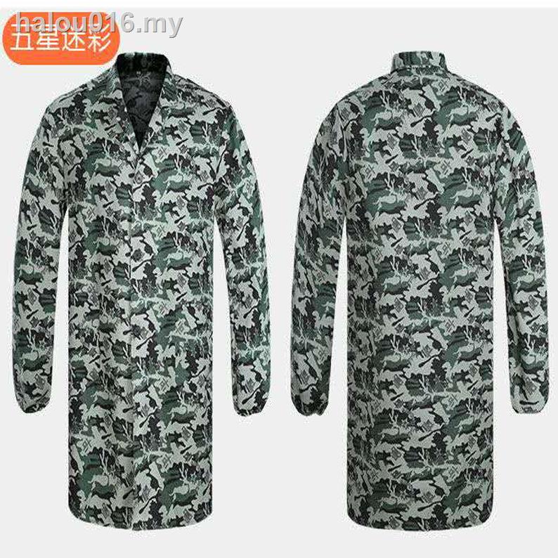 ready stock Blue white red lab coat camouflage lab coat porter gift lab coat overalls dustproof clothing overalls labor protection blue lab coat Shopee Malaysia