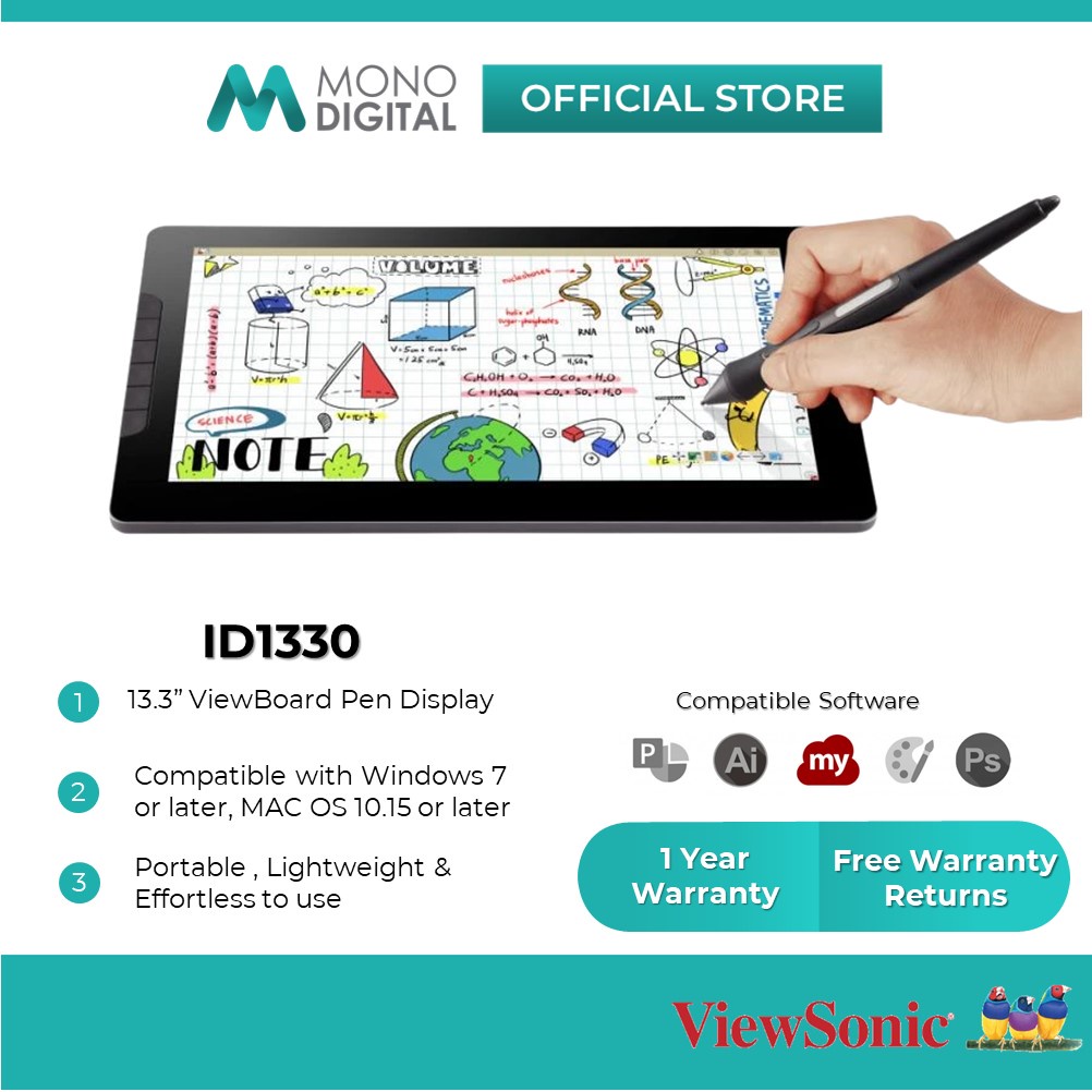 ViewSonic GD1330 13.3インチタブレットWin&Mac対応