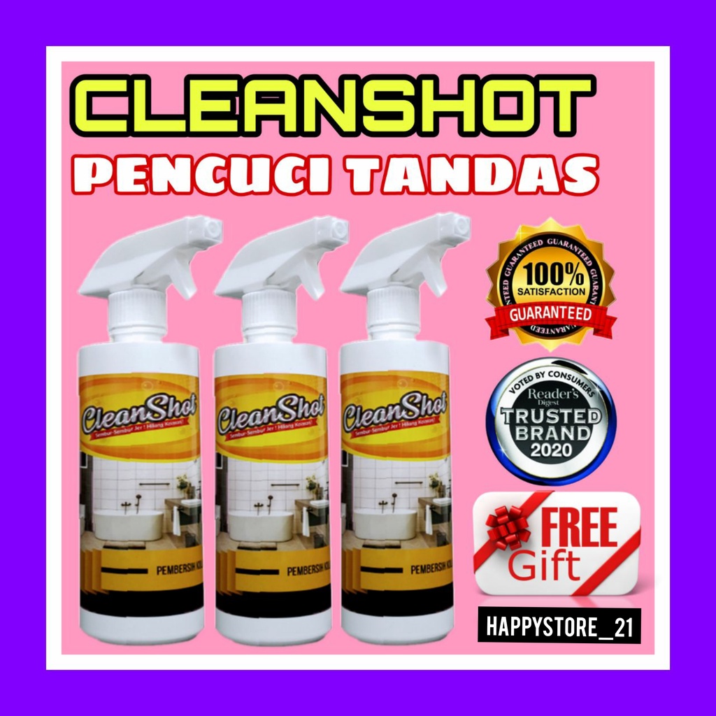 Cleanshot Spray Pencuci Tandas Penghapus Kulat Degil | Shopee Malaysia