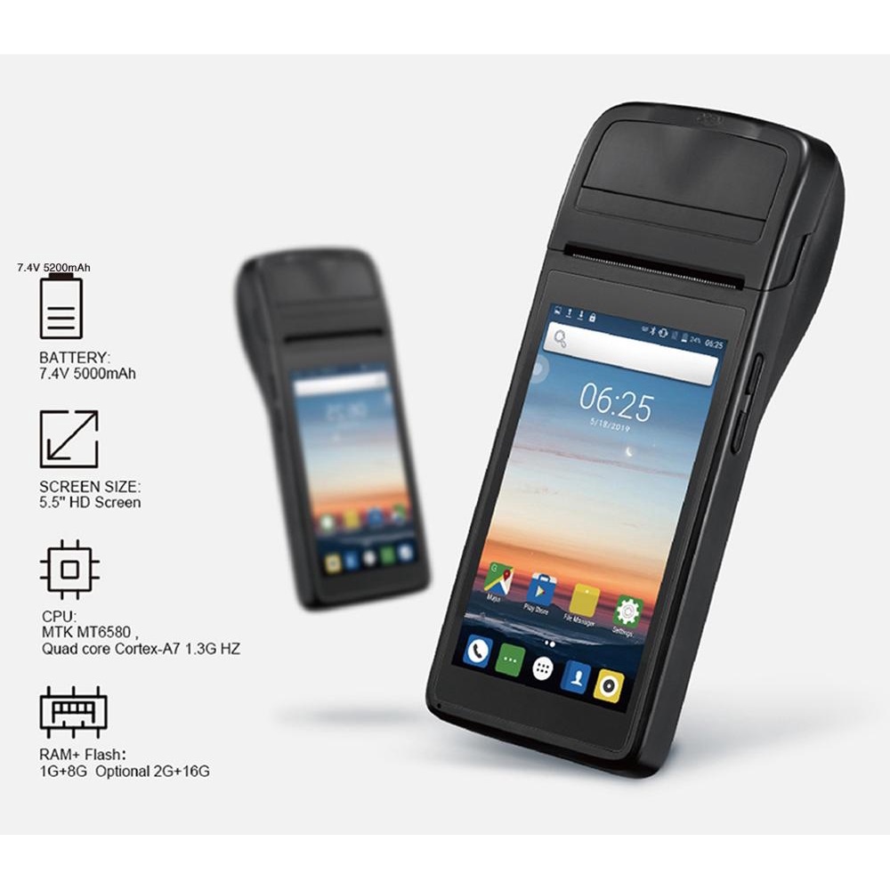NFC Android 4G Mobile Retail POS System Portable POS Machine with 58mm ...