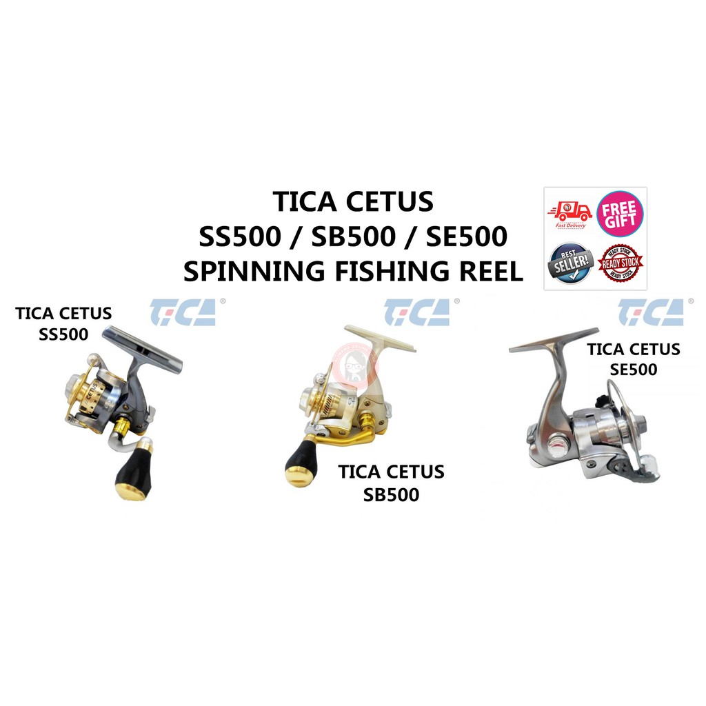 Tica Cetus SE 500 SE500 Spinning Fishing Reel - FREE Shipping Set