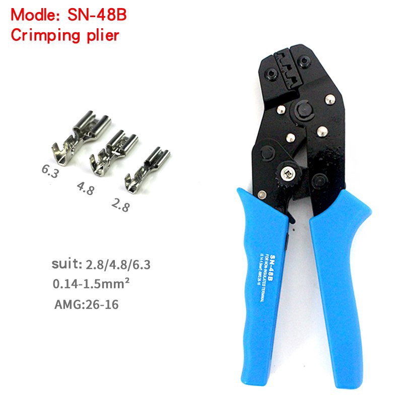 Crimping Tool Kit Pliers Set SN-48B Wire Crimping Jaw Terminal Ferrule ...