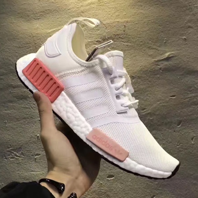 Originals nmd r1 shop white and pink