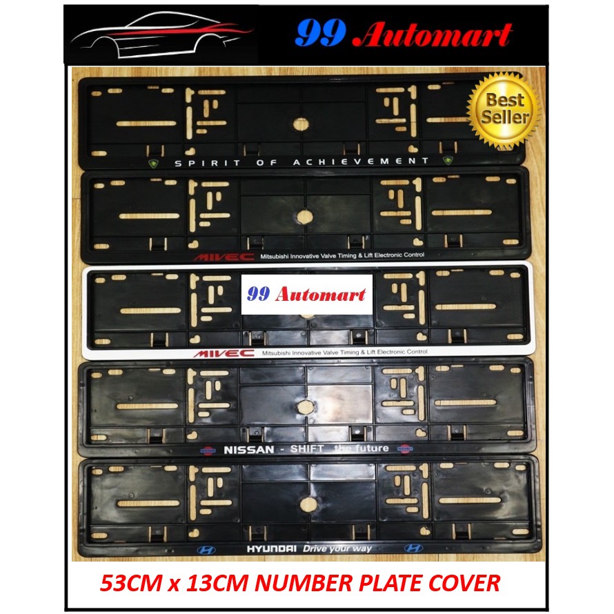 (53CM X 13CM) PROTON MIVEC NISSAN HYUNDAI Car number Plate Cover Holder