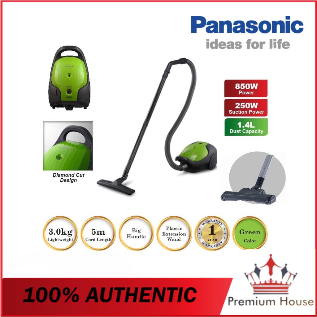 Panasonic Vacuum Cleaner MCCG370 (850W) Bagged MCCG370GV47 Shopee