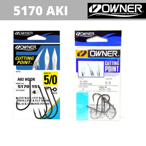 Gancho De Pesca Owner American Pro Pack Aki - Ideal Para Água Salgada E Amarração