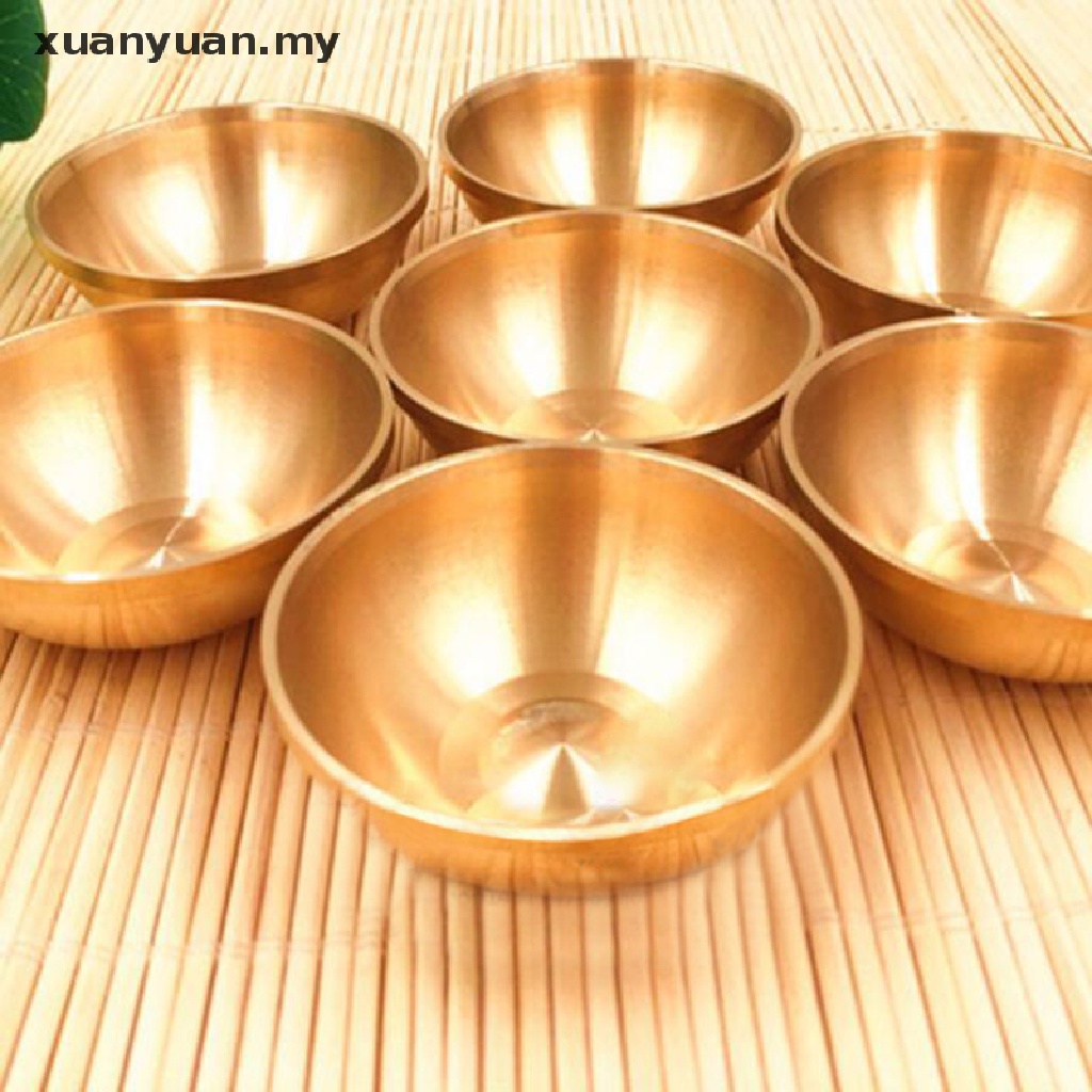 XUAN Copper Tibetan Bowl Buddha Disciples to Supply Water Meditation