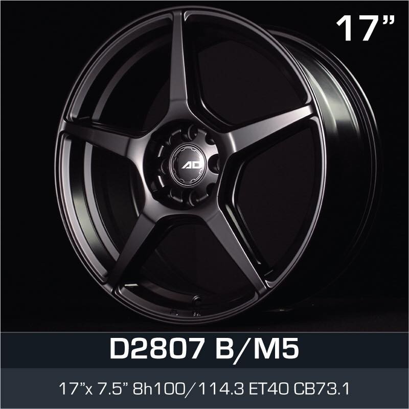 AD 17 inch 7.5JJ 4X100 4X114.3 ET40 ORI CAR SPORT RIMS WHEELS D2807 ...