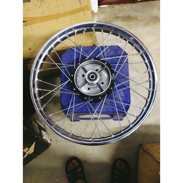 RIM COMPLETE SIAP REAR BELAKANG YAMAHA Y110 Y100 Y80 SRX SRE | Shopee ...