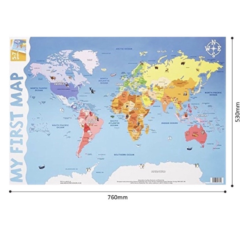 Wall Chart , Poster Solar System , Wall Chart world Map, Educational