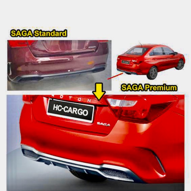 Proton saga vvt 2019 2020 2021 2022 2023 2024 rear bumper lower ...
