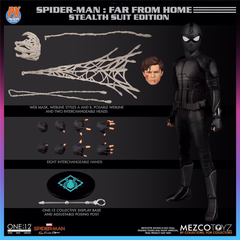 Spiderman Night Monkey Action Figures Marvel Original Mezco Toyz Spider