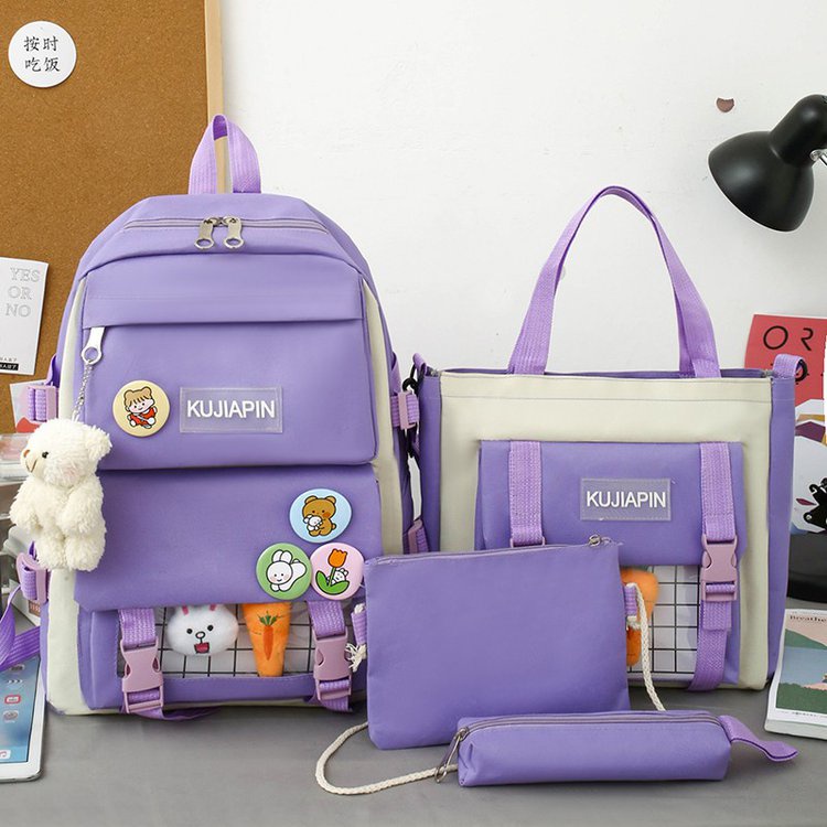 Korean Style Backpack School Bag Beg Sekolah Casual Bag Beg Sekolah ...