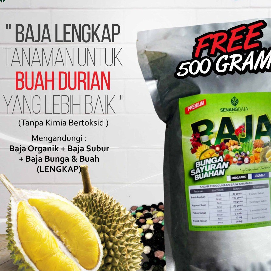 Pelekat Putik DURIAN 13 in 1 Pek Mini [ High Quality ] 1KG +FREE ...
