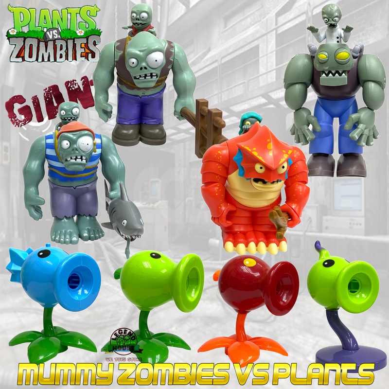 Plants VS Zombies Peashooter And Zombies Giant Gargantuar Toys Zombies ...