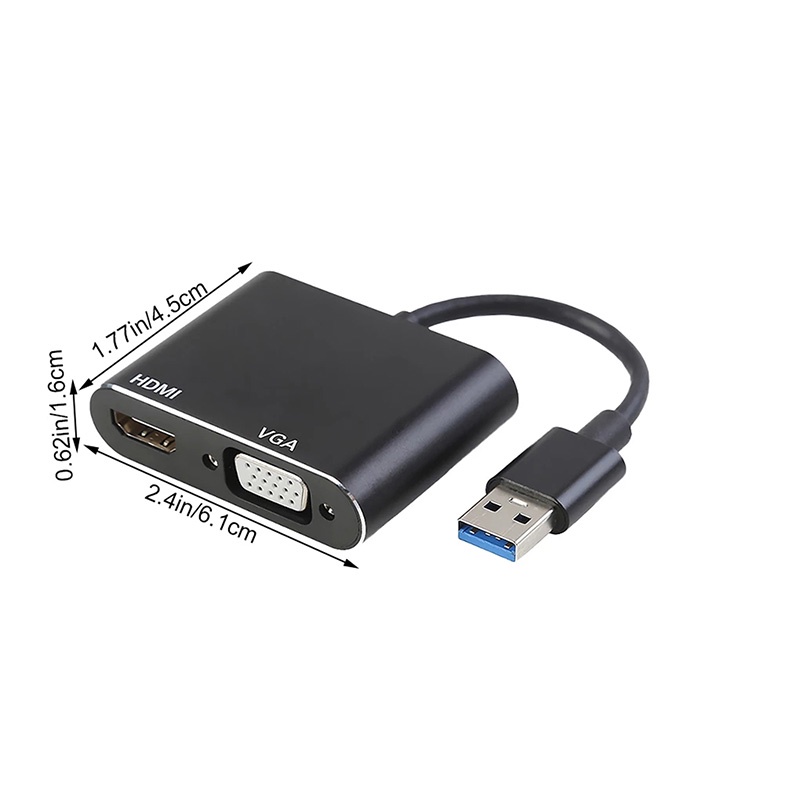 LVIA USB 3.0 to HDMI VGA ADAPTER USB TYPE A USB 3.0 Extend Display Screen Monitor Shopee Malaysia