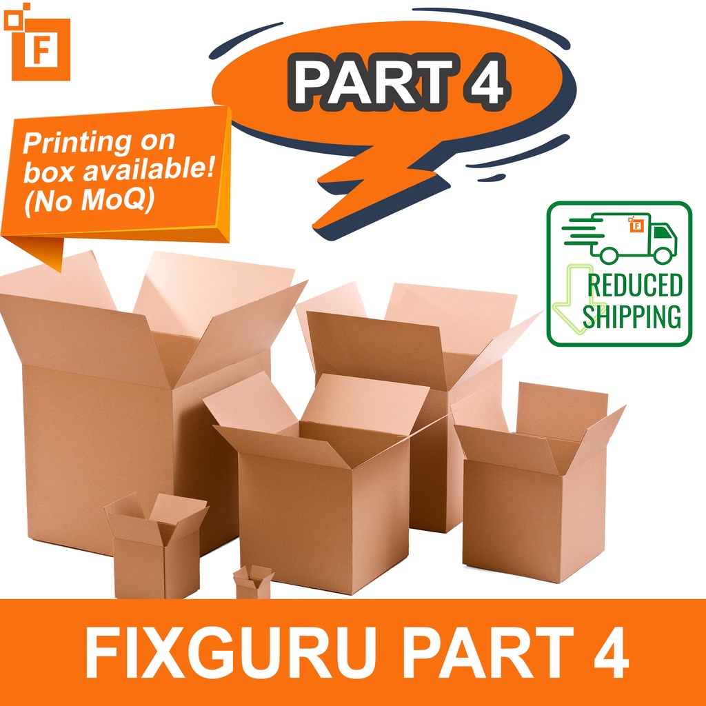 Fixguru - Carton box Small Medium Big Packaging Box Carton Box / Kotak ...