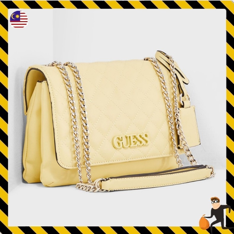 Guess Elliana Quilted Convertible Chain Crossbody Bag Shoulder Bag Beg Tangan Wanita Berjenama Shopee Malaysia