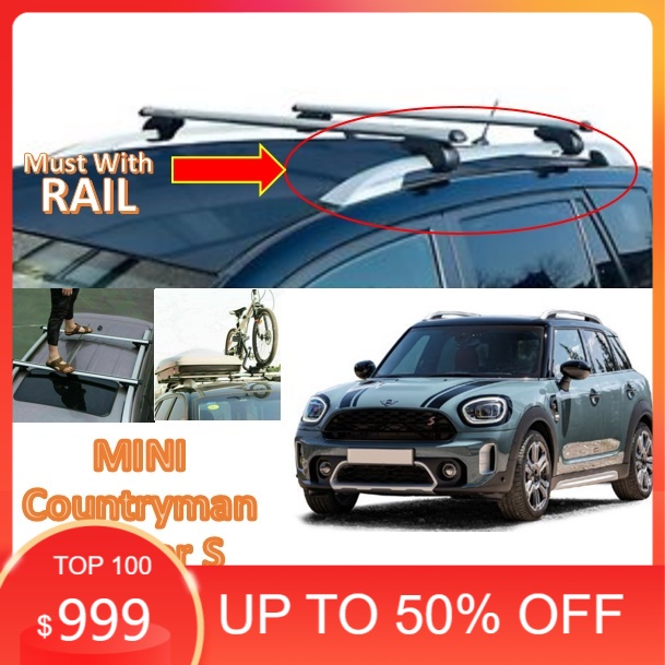 MINI Countryman Cooper S New Aluminium universal roof carrier Cross Bar ...