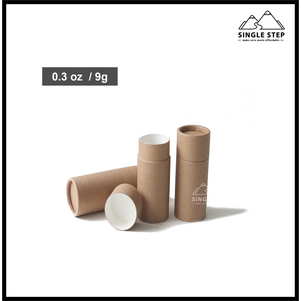 Eco DIY - 9g / 0.3oz Biodegradable Kraft Paper Lip Balm Push Up Tube ...
