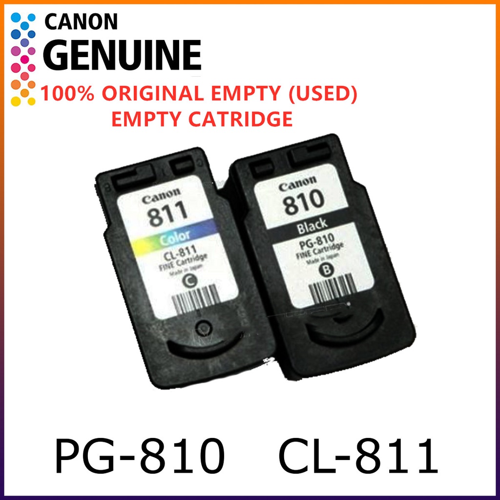 Original Empty ink Cartridge / Katrij Kosong Canon PG810 / CL811