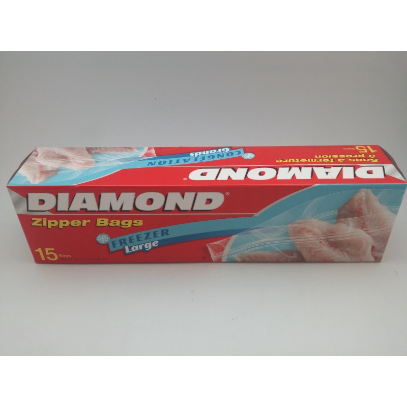 Purchase Wholesale DIAMOND Freezer Bags Zipper Bags Large Freezer 15's 15's  Box (12 boxes per carton) from Trusted Suppliers in Malaysia