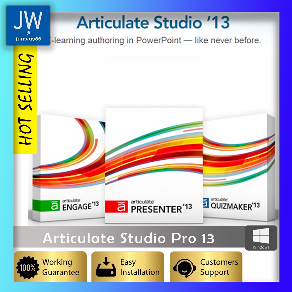 Articulate Studio Pro 13 (Articulate Quizmaker, Articulate Engage