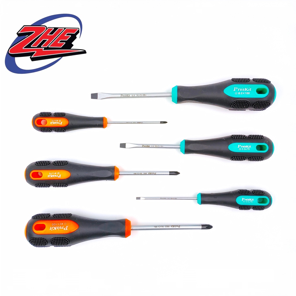 Pro'sKit (SD-2301) 6 Pcs Pro-Soft Screwdriver (SL- &PH) (1007112 ...