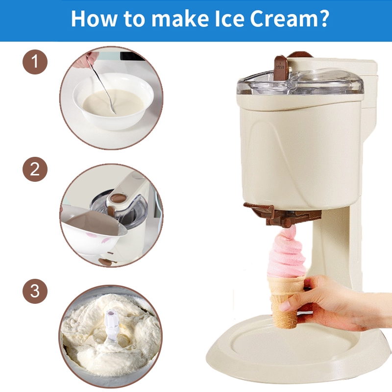 Ice cream Machine Fully Automatic Mini Fruit Ice Cream Maker for Home Electric DIY Kitchen Household Use Fruit Dessert Machine Shopee Malaysia