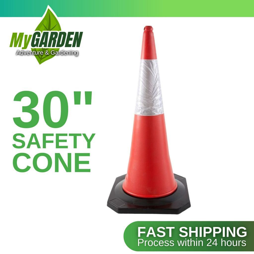 30 Inch Safety Cone - Black Base Reflective PVC Traffic Safety Cone ...