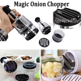 Magic Onion Chopper Food Vegetable Garlic Onion Dicer Mincer Cutter Peeler