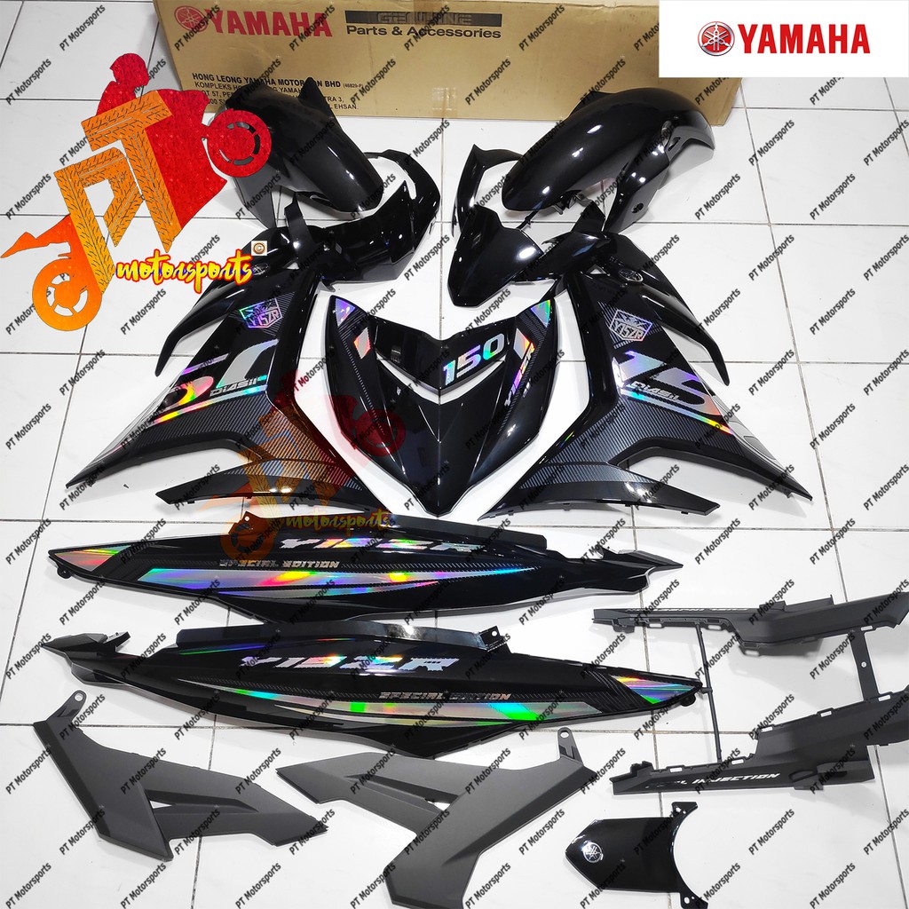 Yamaha Y Zr Y V V Coverset Metallic Black Pelangi Carbon Sticker King Siap Logo Ori D