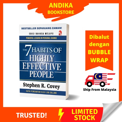 Buku The 7 Habits Of Highly Effective People Edisi Bahasa Melayu Oleh