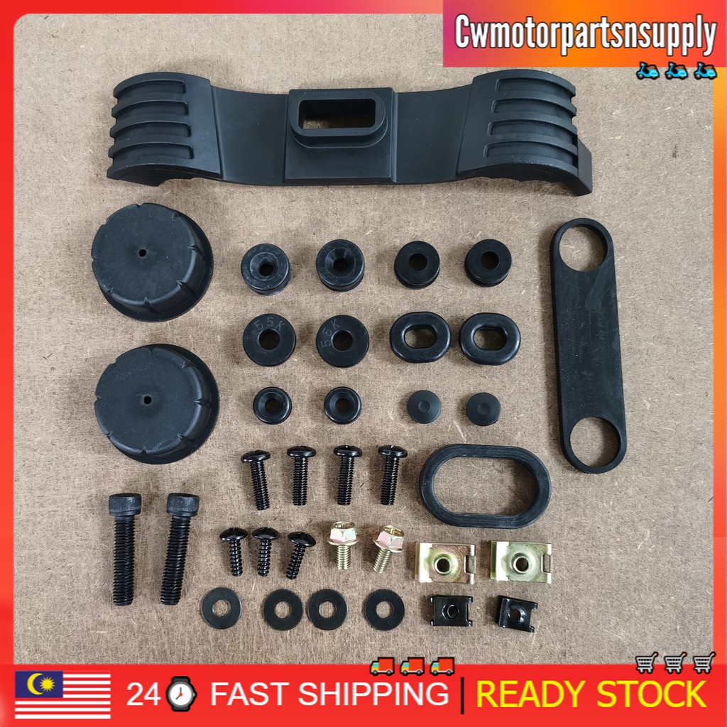 YAMAHA RXZ CATALYZER BODY RUBBER SET SCREW GETAH BODY FULL SET SCREW ...
