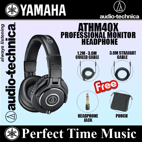 AUDIO TECHNICA (ATH-M40x) - Casque d'écoute professionnel noir - Canada Computers & Electronics