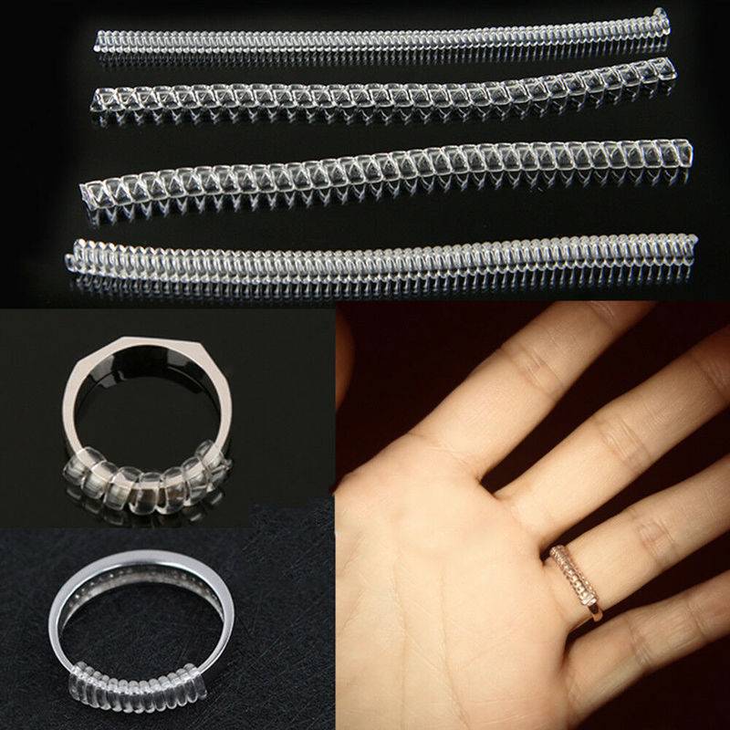 Ring Adjuster Invisible Transparent Spiral Cord Tension Pengetat Cincin