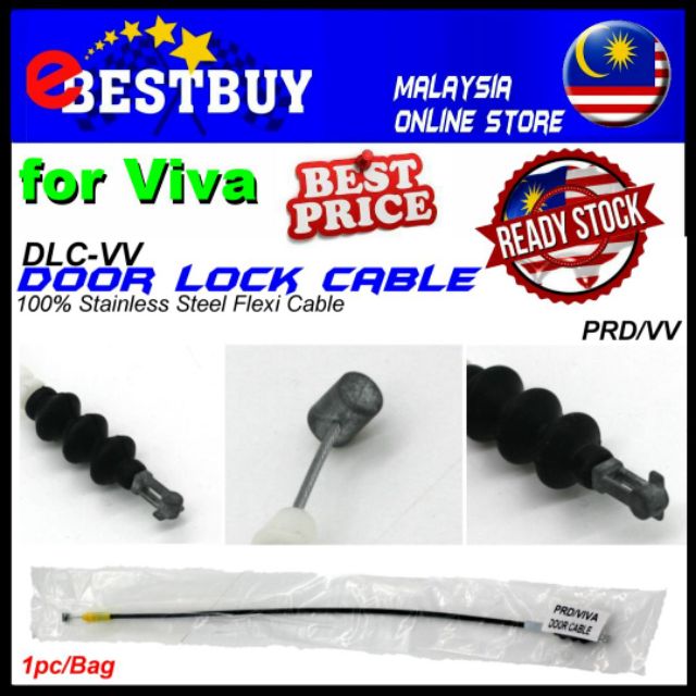 Perodua Viva Door Lock Cable 1pc replacement car handle open original
