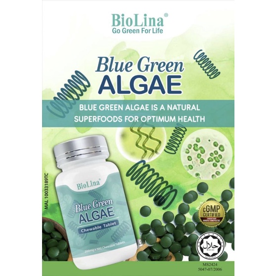 Spirulina Blue Algae tablet 300x200mg🔥100Authentic Product🔥 Shopee