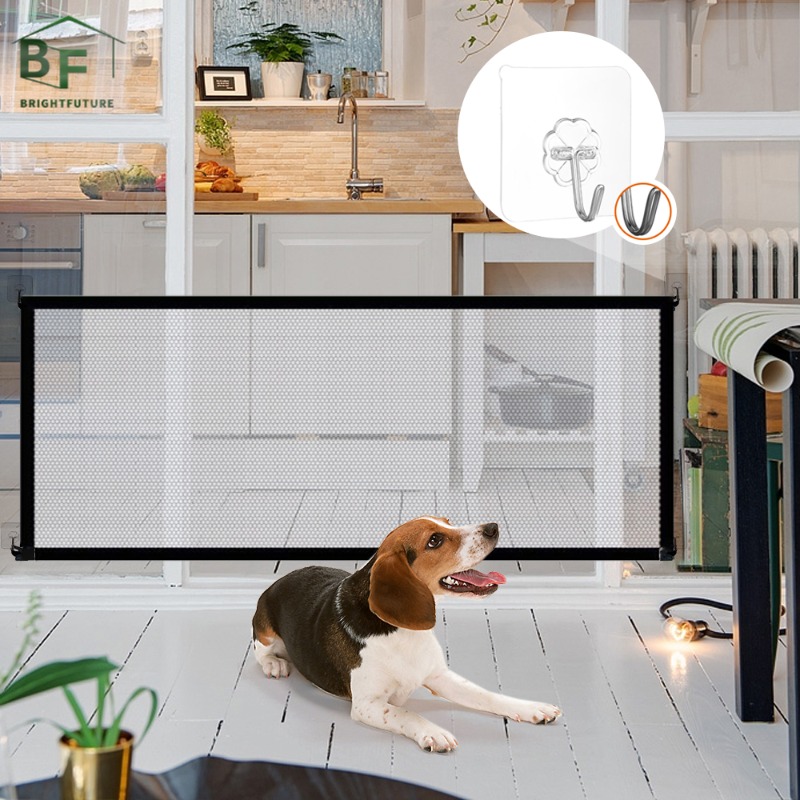 Folding Pet Dog Gate Door Barrier For Pets Portable Pet Gate Dogs Fence