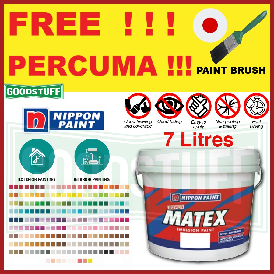 7L SANCORA DAY N NIGHT 7LITER PAINT NIPPON MATEX UNDERCOAT MAXILITE ...