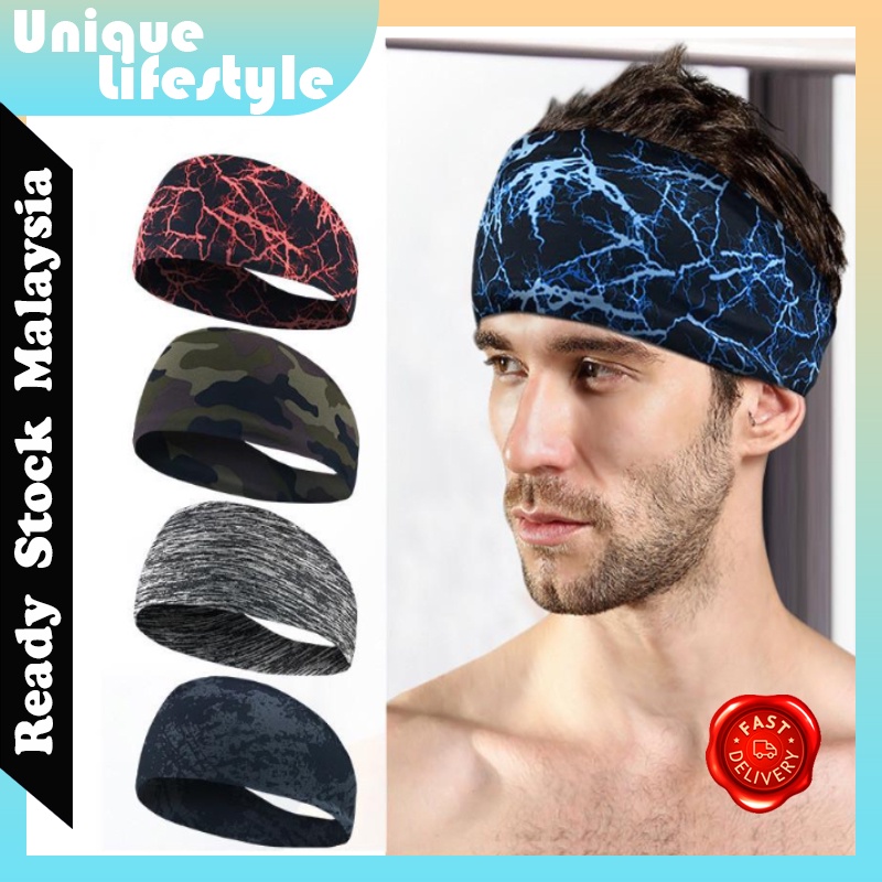 Wide Sports Hair Fringe Workout Training Fashion Pattern Printed Colour