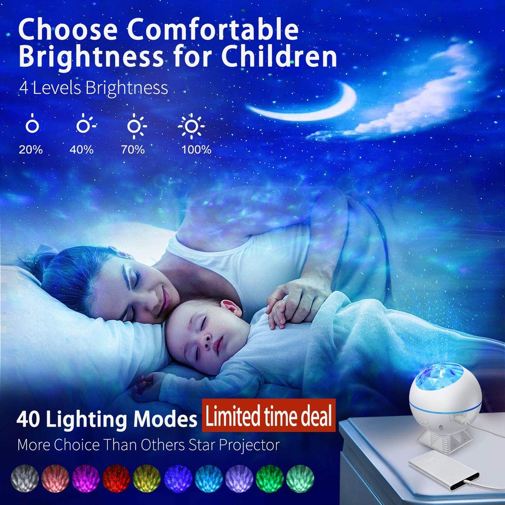 Night time hot sale projector child