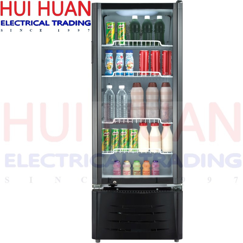 MIDEA CHILLER SHOWCASE 186L ECO FRIDGE REFRIGERATOR MSC186BE MSC186BE