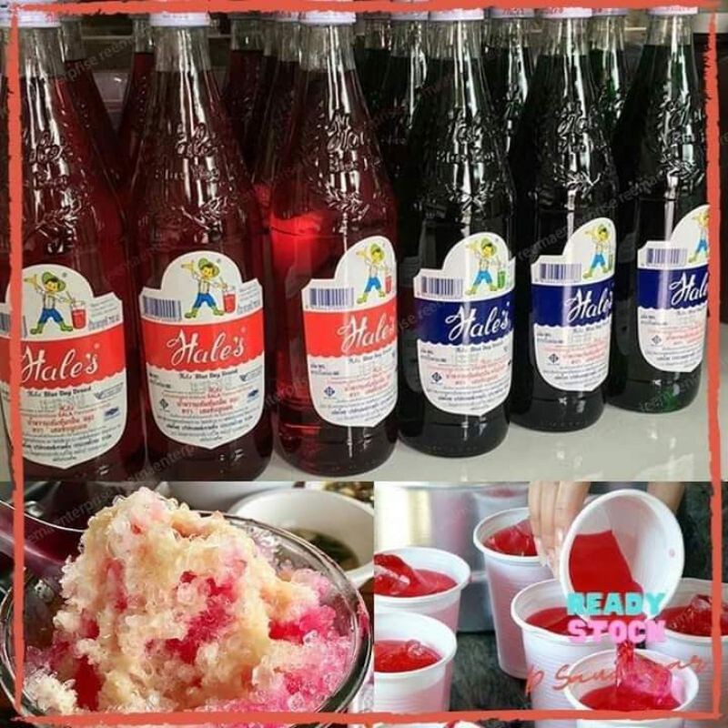 🔥READY STOK🔥CONCENTRATED ARTIFICIAL Flavoured Syrup (710ML), HALEs BLUE ...