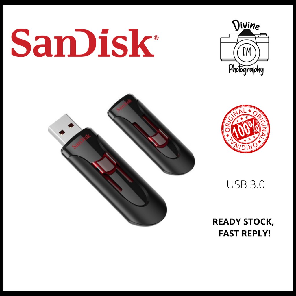 Clé USB SanDisk 256Go Cruzer Glide CZ600 USB 3.0 Type A Noir