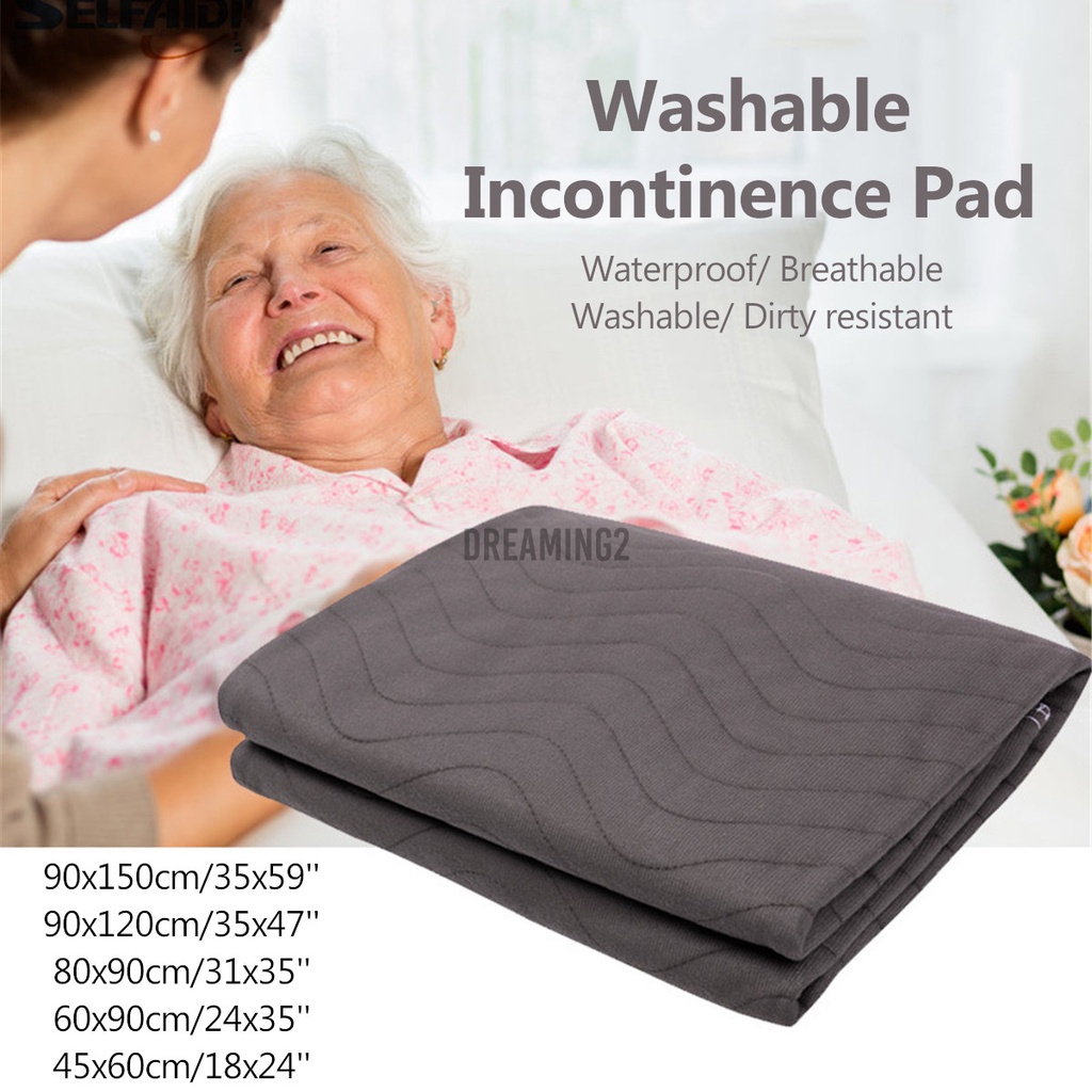 Washable Bed Pad Reusable Hospital Grade Incontinence Adult Pee