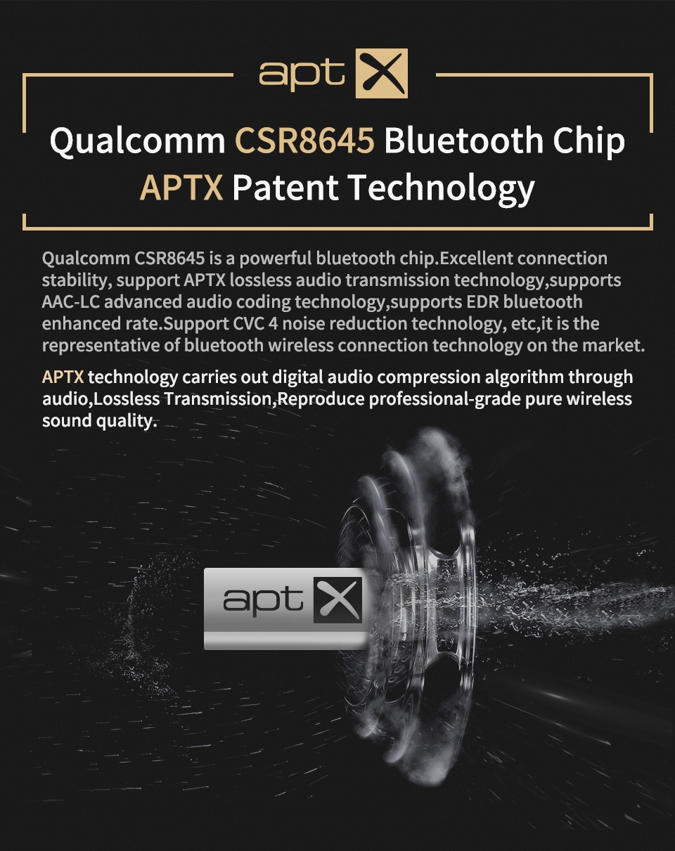 KZ ZSN Pro/ZS10 Pro/AS16 Waterproof Aptx Bluetooth Module 4.2 Wireless ...